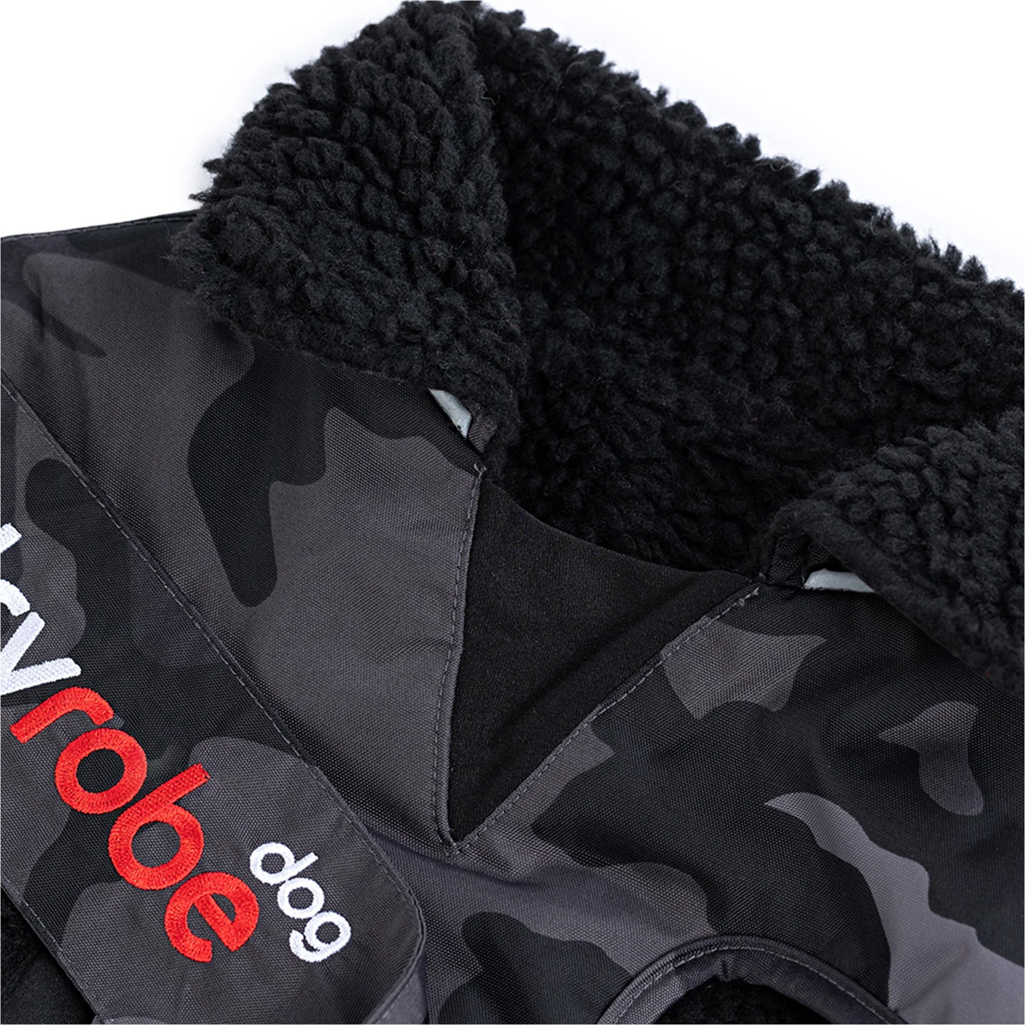 2026 Dryrobe Dog Coat V3DRDC - Black / Camo